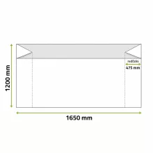 Bélelőzsák 1200 + 2x475 x 1650 mm