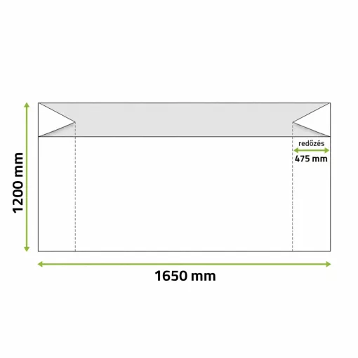 Bélelőzsák 1200 + 2x475 x 1650 mm
