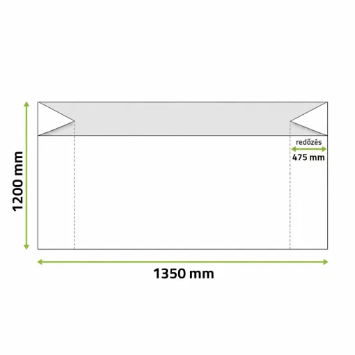 Bélelőzsák 1200 + 2x475 x 1350 mm