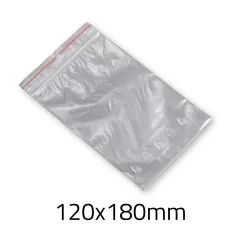 Simítózáras tasak 120x180 mm 50mic