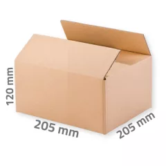 Kartondoboz 205x205x120 mm - 3 rétegű papírdoboz