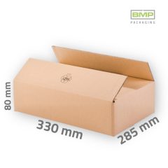 Kartondoboz 330x285x80 mm - 3 rétegű papírdoboz