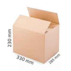 Kartondoboz 330x285x230 mm - 3 rétegű papírdoboz