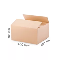 Kartondoboz 400x400x200mm - 3 rétegű papírdoboz