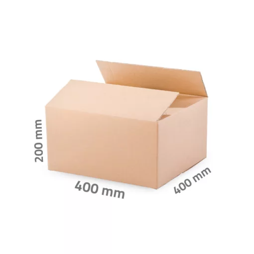 Kartondoboz 400x400x200mm - 3 rétegű papírdoboz