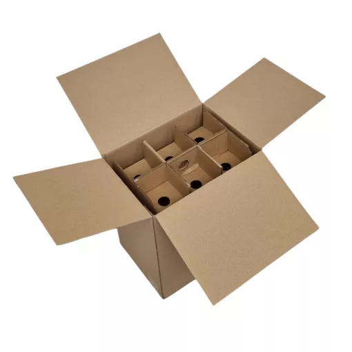 Kartonbetét boros dobozhoz (3 db palackhoz) - 868 x 874 mm