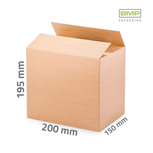 Kartondoboz 200x150x195 mm - 3 rétegű papírdoboz