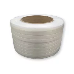   Pántszalag 16 mm 850 fm, cséve: 20x19, PES, fehér, hosszában szőtt