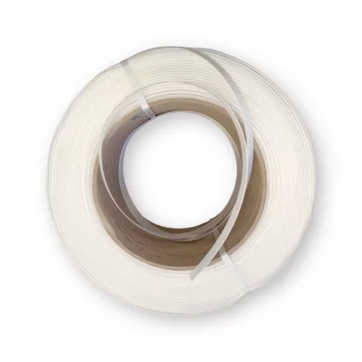 Pántszalag 13 mm 1100 fm, cséve: 20x19, PES, fehér, hosszában szőtt
