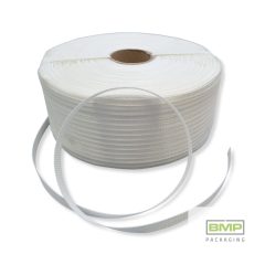   Pántszalag 16mm x 850m fehér PES, szőtt, 76mm-es cséveátmérő