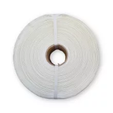 Pántszalag 16mm x 850 m, keresztben szőtt, fehér PET, 76mm-es cséveátmérő (GW50 L)