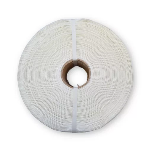 Pántszalag 16mm x 850 m, keresztben szőtt, fehér PET, 76mm-es cséveátmérő (GW50 L)