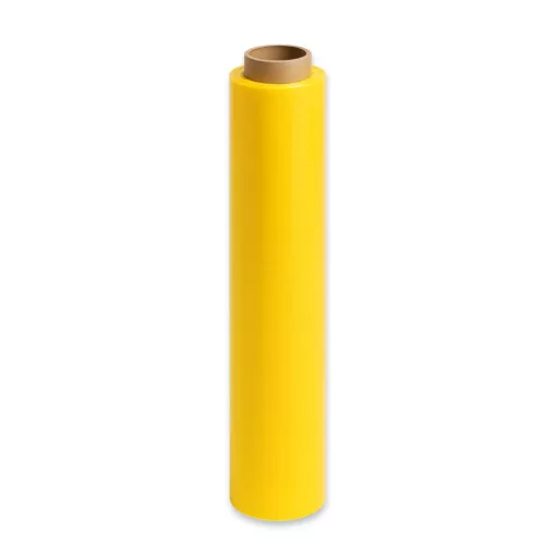 Kézi sztreccsfólia 500mm / 23 mic / 90 m - sárga