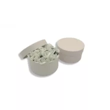 Díszdoboz kerek fekete 10,8 x 6,2 cm - 6 db / csomag