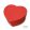 Díszdoboz szív alakú piros 11 x 10 x 5,2 cm