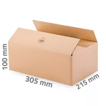Kartondoboz 305x215x100 mm - 3 rétegű papírdoboz