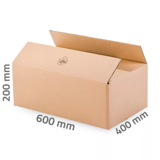Kartondoboz 600x400x200 mm - 5 rétegű papírdoboz