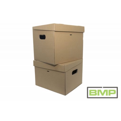 Kartondoboz 325x295x240 mm - A4 fedeles irattároló