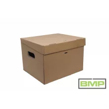 Kartondoboz 325x295x240 mm - A4 fedeles irattároló