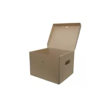 Kartondoboz 325x295x240 mm - A4 fedeles irattároló
