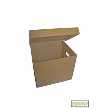 Kartondoboz 325x295x240 mm - A4 fedeles irattároló