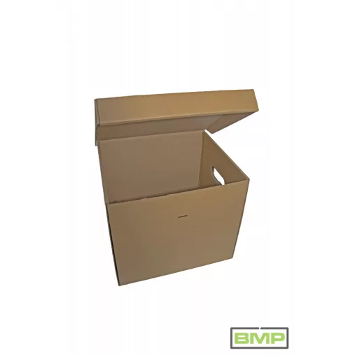 Kartondoboz 325x295x240 mm - A4 fedeles irattároló