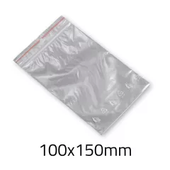 Simítózáras tasak 100x150 mm 40mic