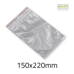 Simítózáras tasak 150x220 mm 40mic