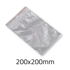 Simítózáras tasak 200x200 mm 50mic