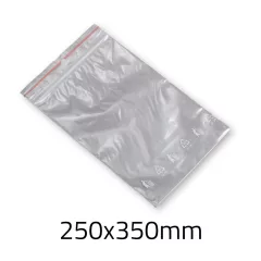 Simítózáras tasak 250x350 mm 40mic