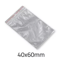 Simítózáras tasak  40x60 mm 40mic