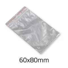 Simítózáras tasak  60x80 mm 40mic