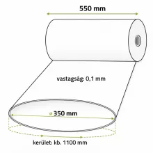 Fóliatömlő 550 x 0,1 mm