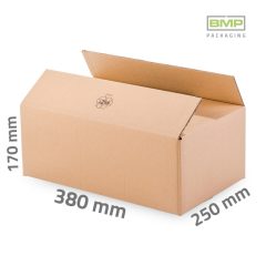Kartondoboz 380x250x170 mm - 3 rétegű papírdoboz