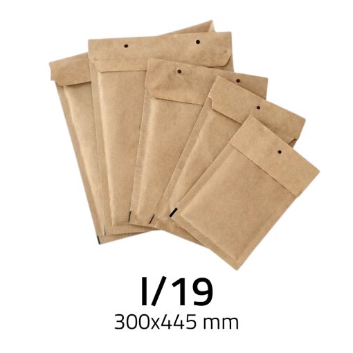 Légpárnás Boríték (buborékos boríték) I/19 barna - 300x445 mm