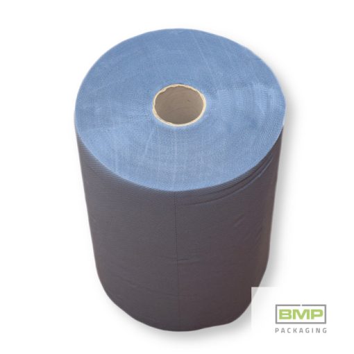 Ipari törlőpapír, KÉK 880 lap, Ragasztott 28x25cm 2 rétegű 220fm