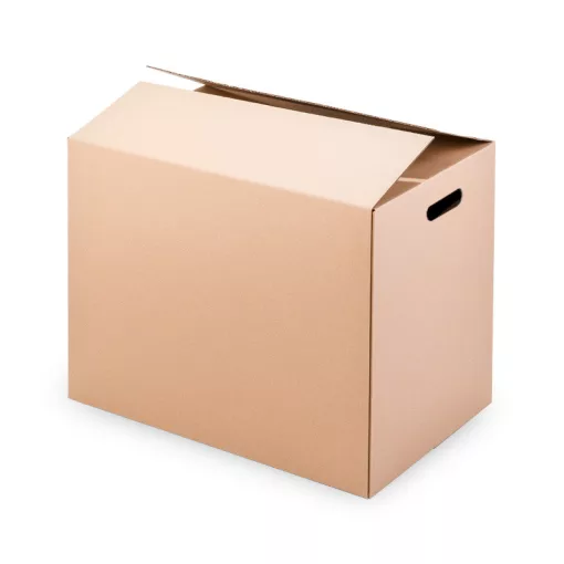 Kartondoboz 600x400x400 mm - 5 rétegű kimetszett füles költöztető doboz