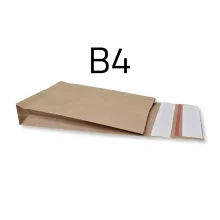 Talpas extra erős csomagküldő papírboríték (B4) - 250x350x50+80 mm