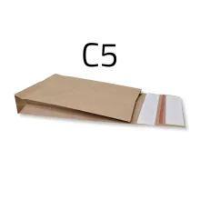 Talpas extra erős csomagküldő papírboríték (C5) - 162x229x40+86 mm