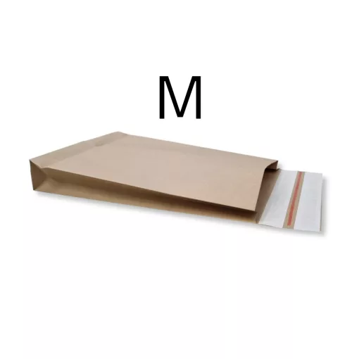 Talpas extra erős csomagküldő papírboríték (M) - 350x450x80+100 mm