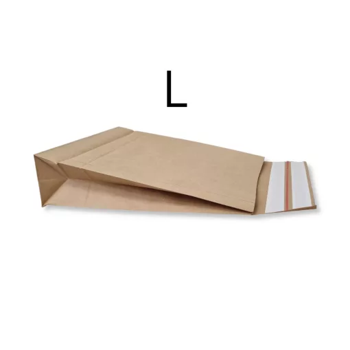 Talpas extra erős csomagküldő papírboríték (L) - 400x500x100+100 mm