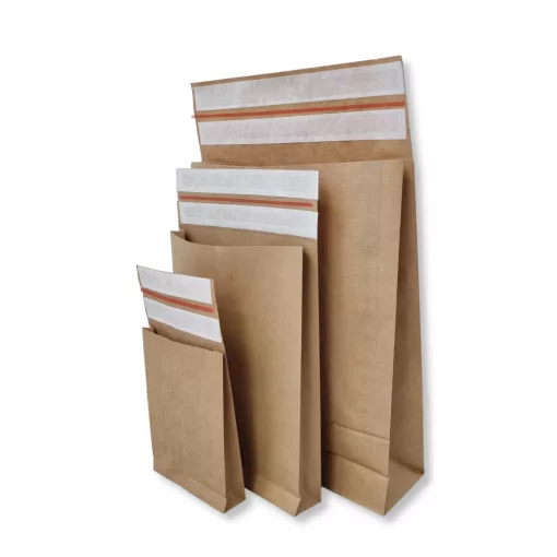 Talpas extra erős csomagküldő papírboríték (L) - 400x500x100+100 mm