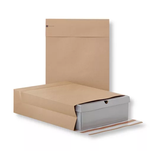Talpas extra erős csomagküldő papírboríték (L) - 400x500x100+100 mm