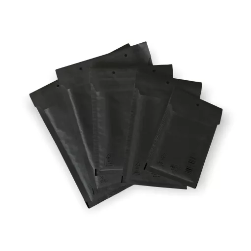 Légpárnás Boríték (buborékos boríték) D/14 fekete - 180x265 mm