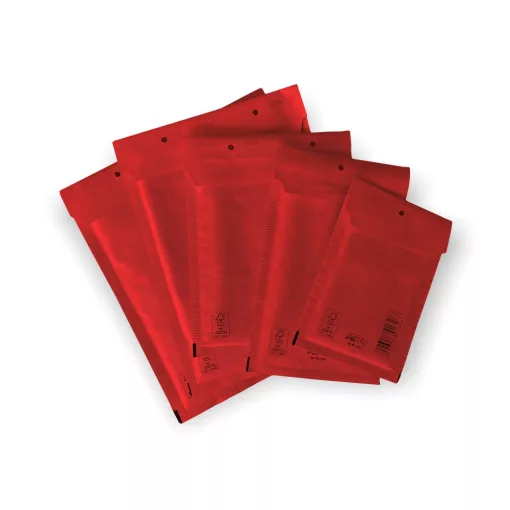 Légpárnás Boríték (buborékos boríték) D/14 piros - 180x265 mm