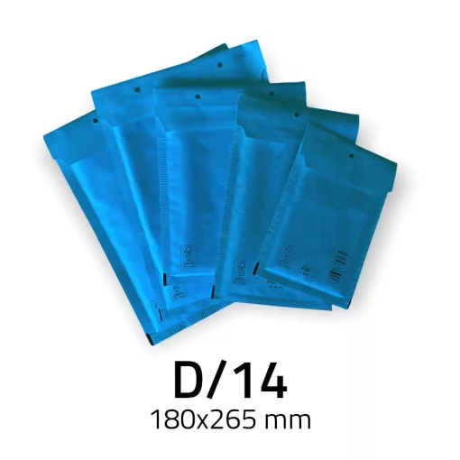 Légpárnás Boríték (buborékos boríték) D/14 kék - 180x265 mm