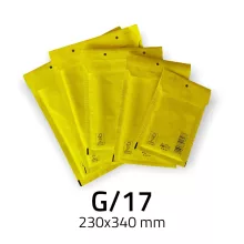 Légpárnás Boríték (buborékos boríték) G/17 sárga - 230x340 mm