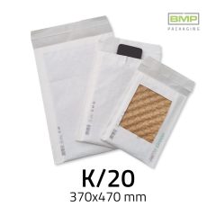   Légpárnás boríték (100% papír alapú) K/20 fehér - 370x470 mm