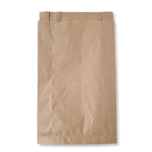 Papírtasak, barna - 180+60x350mm