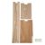 Papírtasak "bagettes" (ablakos), barna - 100+50x610mm